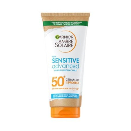 GARNIER AMBRE SOLAIRE Слънцезащитен крем Sensitive Advanced SPF50+, 175 мл