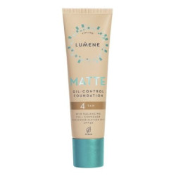 LUMENE VEGAN MATTE TAN Фон дьо тен матиращ за мазна/комбинирана кожа 4, SPF 20 , 30 мл
