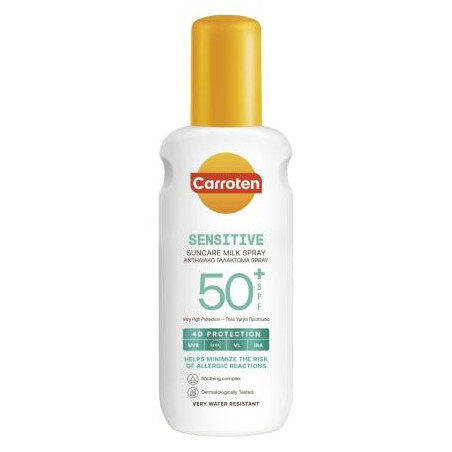 CARROTEN SENSICARE Слънцезащитно мляко-спрей за чувствителна кожа SPF50, 200 мл