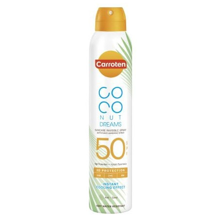 CARROTEN COCONUT DREAMS Слънцезащитен спрей SPF50, 200 мл