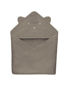 Бебешка хавлия с качулка Lionelo, муселинена, 80х80 см.