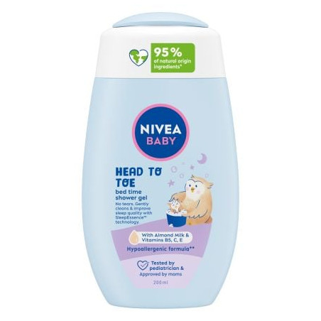 NIVEA BABY BED-TIME Душ-гел за коса и тяло, 200 мл.