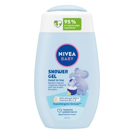 NIVEA BABY Нежен Душ-гел за коса и тяло, 200 мл.