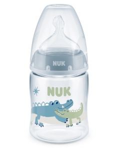 NUK First Choice РР Шише Temperature control 150мл. силиконов биберон 0-6 мес. микс - Син 2