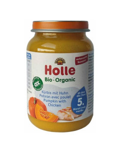 Бебешко пюре Holle - Тиква с пилешко месо, 190 g