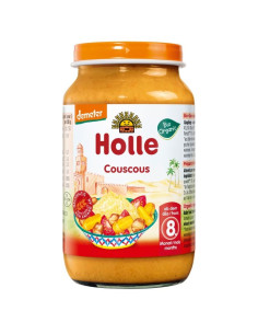 Бебешко пюре Holle - Кускус, пиле и зеленчуци, 220 g