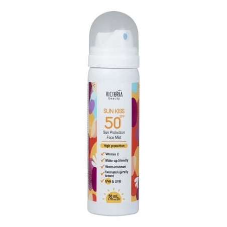 VICTORIA BEAUTY SUN KISS Слънцезащитен спрей за лице SPF50, 50 мл