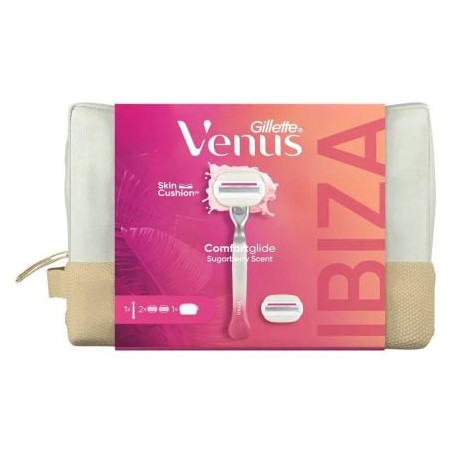 GILLETTE VENUS SUGARBERRY Комплект дамска самобръсначка+резервни ножчета с несесер