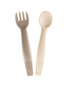 Детски прибори за хранене NIP Eat Green, виличка и лъжичка 2