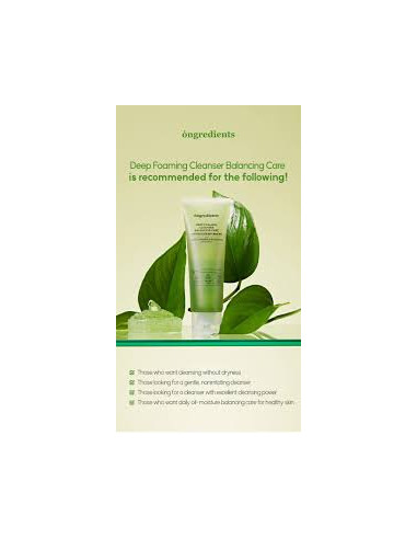 Ongredients Deep Foaming Cleanser