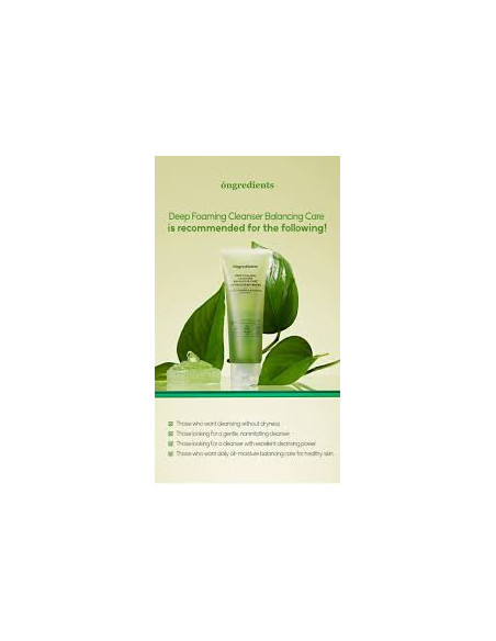 Ongredients Deep Foaming Cleanser