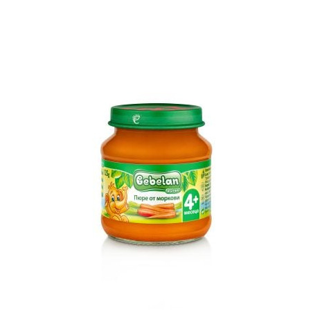 BEBELAN БИО пюре Моркови 4+м, 125г