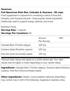 Full Spectrum Kola Nut, Catuaba -amp, Guarana 2