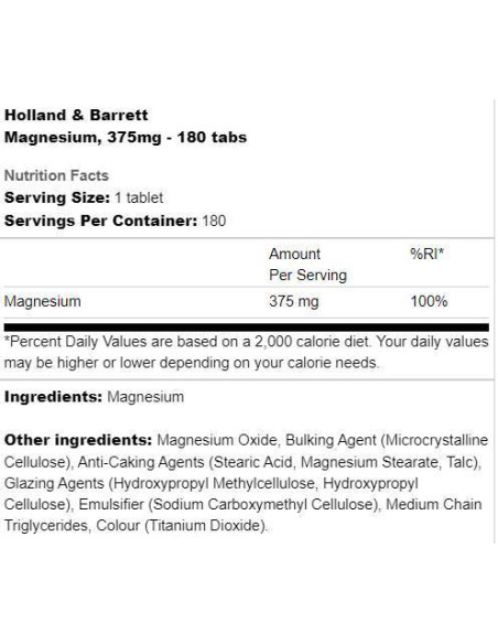 Magnesium 375 mg