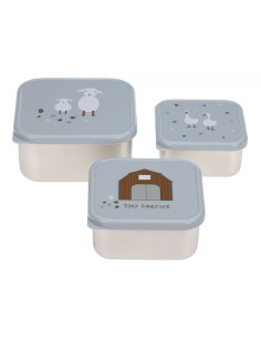 Детски комплект кутии Lassig Tiny Farmer, 3 броя 2
