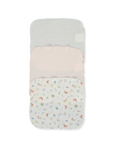 Комплект памучни кърпи Bebetto HAPPY GARDEN, 20х20 см, 3 бр., C1058 2