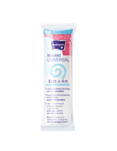 MATOLAST UNIVERSAL Еластичен бинт за многократна употреба, 8см. х 4 см. червен
