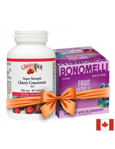 Промопакет „Грижа за ставите“ Екстракт от череша CherryRich + подарък плодов чай