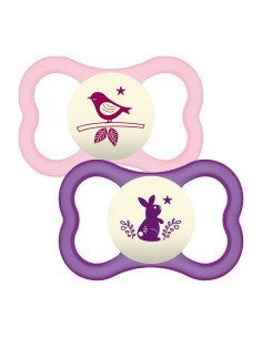 Залъгалка MAM Air Night latex Pink 12m+ 2 бр. 2