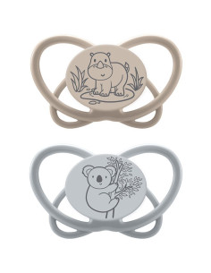 Залъгалки NIP My Butterfly Green с кутийка етап 1, 0-6 месеца, 2 бр. 2