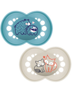 Залъгалка MAM Original Pure Soother 16m+, със стерилизираща кутия, 2бр. 2