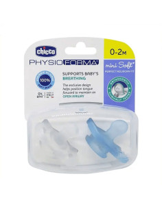 Залъгалки CHICCO Mini Soft, Силикон, 0-6 месеца, 2 бр. 2