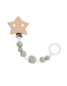 Държач за залъгалка Lassig Little Universe с халка 2