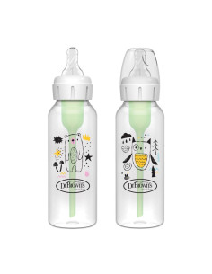 Бебешко шише Dr.Browns Natural Flow Anti Colic Options+ Narrow, 2 бр., с дизайн 2