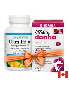 Промопакет „Хубава жена“ Вечерна иглика + подарък SanaVitality Donna