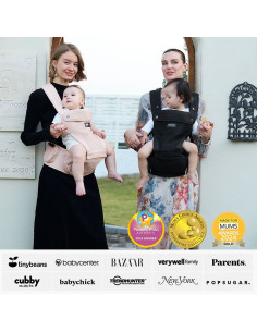 Ергономична раница 2 в 1 Momcozy Move2Fit, 0-36 месеца, Black 2