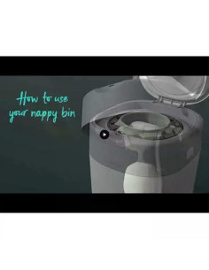 Tommee Tippee Хигиенен кош за памперси Twist-Click в бял цвят 2