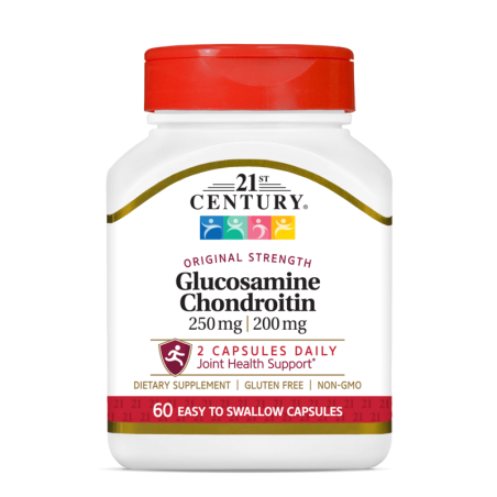 21st Century Glucosamine Chondroitin 250mg / 200mg - Original Strength - Ставен Комплекс | 60 caps