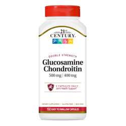 21st Century Glucosamine Chondroitin 500mg / 400mg - Double Strength - Ставен Комплекс | 60 caps