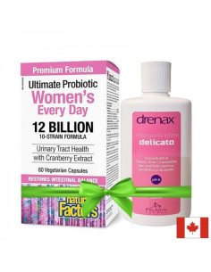 Промо пакет за женско здраве мултипробиотик за жени 60 капсули + интимен гел 220 ml