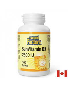 Витамин D3 Кости, имунитет и калциев баланс 2500 IU, изгодна опаковка от 100 таблетки