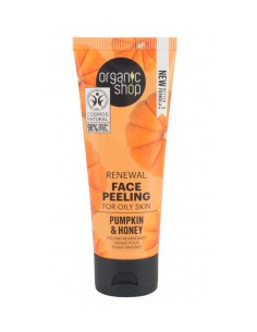 Обновяващ пилинг за лице Тиква и мед, Organic Shop, 75 мл