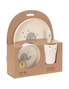 Детски комплект за хранене Lassig Little Water Whale, 4 части, 8452
