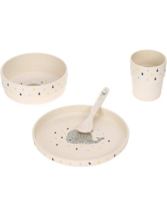 Детски комплект за хранене Lassig Little Water Whale, 4 части, 8452 2