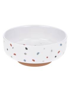 Детска купа за хранене Lassig Tiny Farmer Goose порцеланова със силиконов пръстен