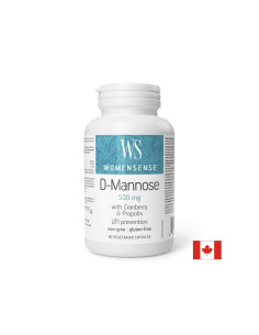 D-маноза 2000 mg + Червена боровинка 800 mg + Прополис 200 mg Здрав уринарен тракт 60 капсули