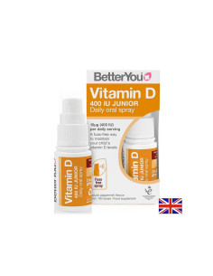 Витамин D3 за деца Оптимален растеж и силни кости 400 IU, 100 впръсквания, спрей 15 ml