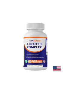 Лактобацилус реутери + Лактобацилус рамнозус + Лактобацилус ацидофилус Пробиотик за добро храносмилане и имунитет 60 капсули 