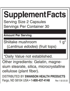 Full Spectrum Shiitake Mushroom 500 mg 2