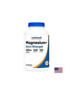 Грижа за мускулите и сърцето Магнезий (оксид, бисглицинат) 240 капсули