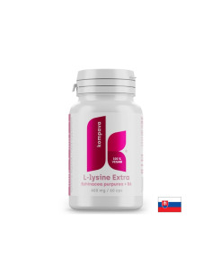 L-лизин 350 mg + Ехинацея 40 mg + Витамин B6 10 mg Подкрепа при херпес зостер и чести инфекции 60 дневни дози, 60 капсули