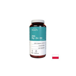ZMA – Магнезий 240 mg + Цинк 15 mg + Витамин B6 10 mg - Възстановяване, сън и мускулна сила, 120 капсули