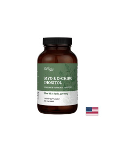 Мио-инозитол 2000 mg + D-хиро-инозитол 50 mg Хормонален баланс и метаболитна подкрепа 120 капсули