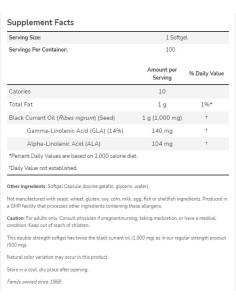 Black Currant Oil 1000 mg | Double Strength 2