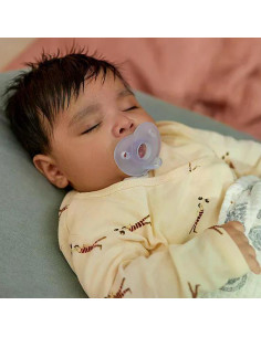 Комплект от 2 бр. ортодонтски силиконови залъгалки за новордени Philips Avent SOOTHIE SCF099/26 в кутия за стерилизиране, син 2