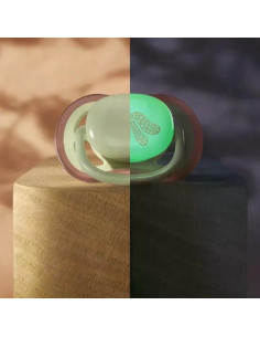 2 броя ортодонтски силиконови залъгалки Philips AVENT SCF087/18 Ultra Air Day and Night, 6-18м, пастелни цветове, унисекс, в  2